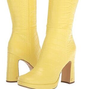 CIRCUS BY SAM EDELMAN Freda High Shaft Boot size 7.5 Stunning Yellow NEW